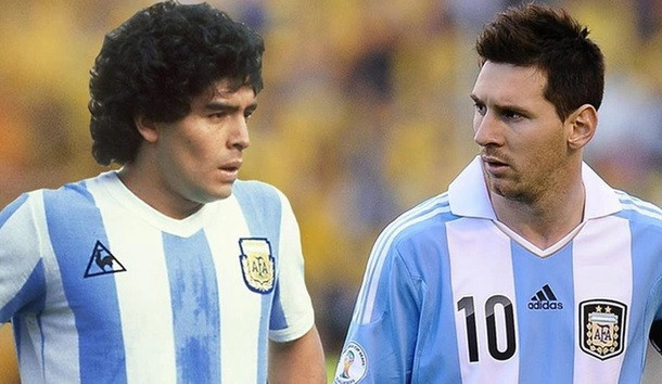 2 cầu thủ Argentina vĩ đại nhất trong lịch sử bóng đá: Maradona - Messi