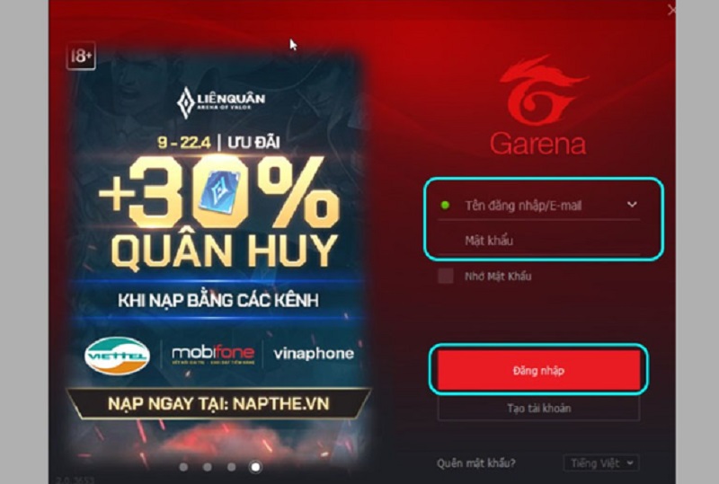 Cách Tải FIFA online 4 thông qua ứng dụng Garena PC Cách Tải FIFA online 4 thông qua ứng dụng Garena PC