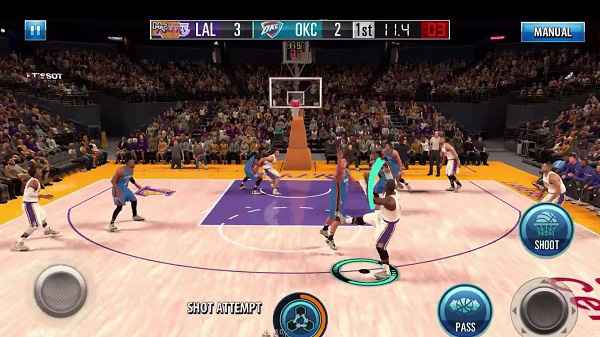 Game bóng rổ offline 3D NBA 2K