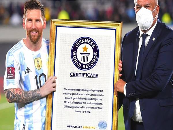 Tìm hiểu những kỷ lục guinness của Messi trong bóng đá