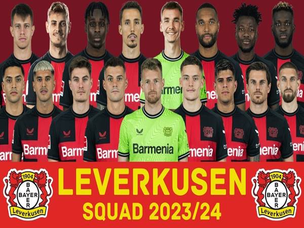 đội hình Leverkusen 2023/2024 vô địch Bundesliga