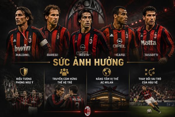 Hậu vệ AC Milan huyền thoại