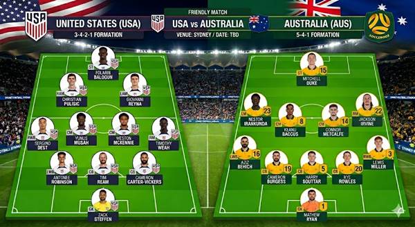 Mỹ vs Australia