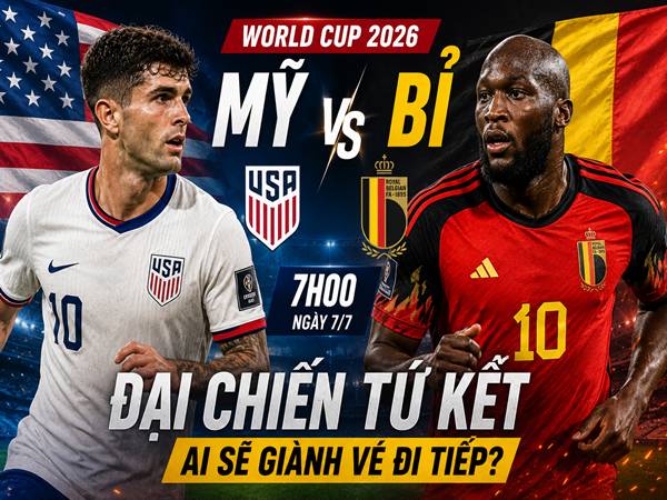 Mỹ gặp Bỉ: Đối đầu và đội hình dự kiến ngày 7/7